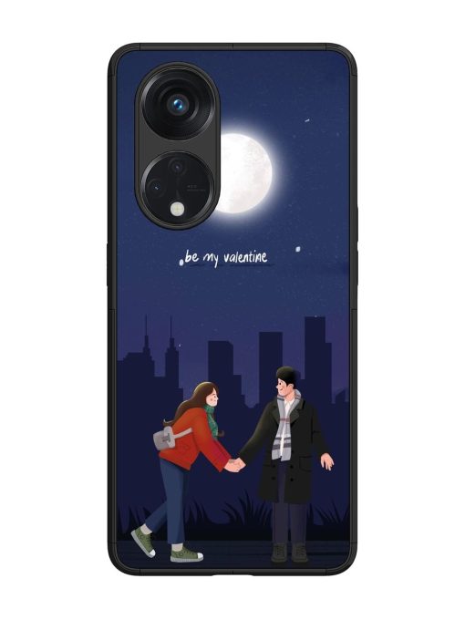 Moonlight Proposal Glossy Soft Edge Case for Oppo Reno 8T (5G)