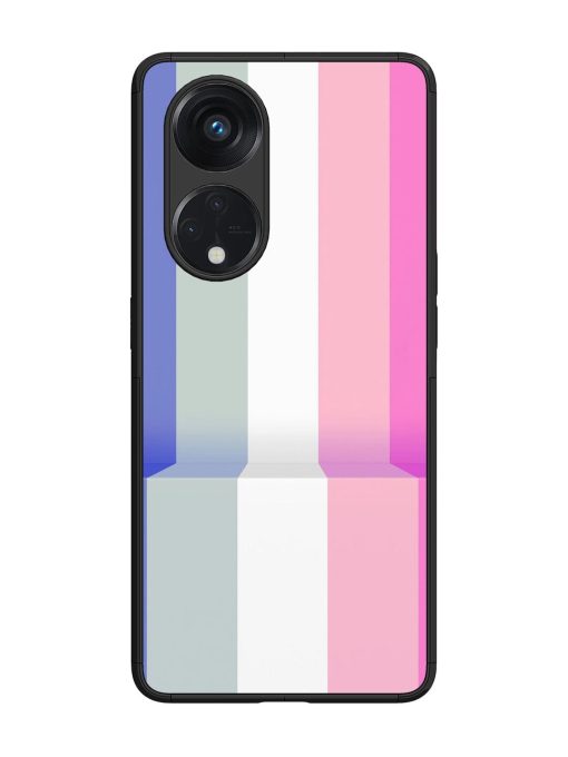 Pastel Palette Glossy Soft Edge Case for Oppo Reno 8T (5G) Chachhi