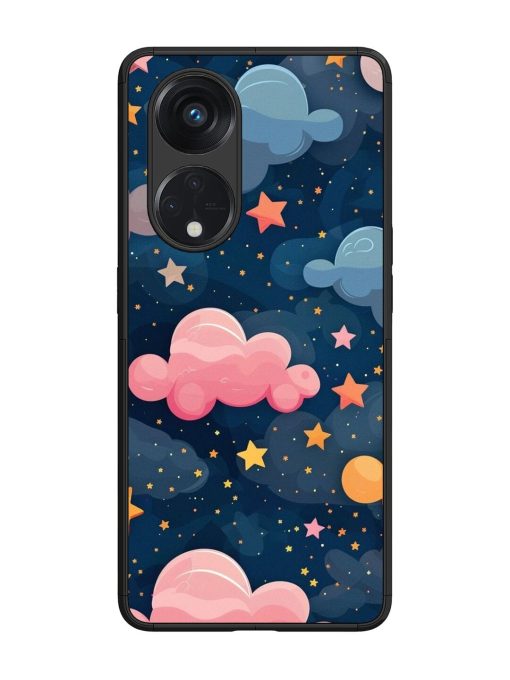 Twinkling Dreams Glossy Soft Edge Case for Oppo Reno 8T (5G) Chachhi