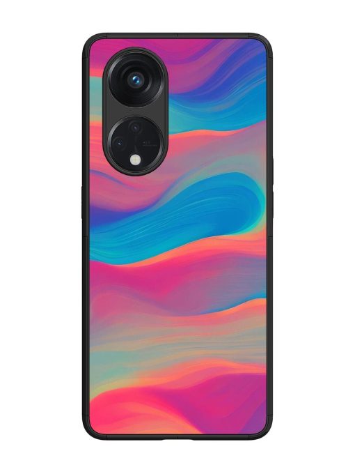 Wavy Wonder Glossy Soft Edge Case for Oppo Reno 8T (5G) Chachhi