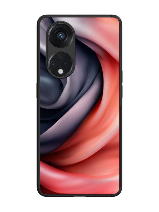 Swirling Silk Glossy Soft Edge Case for Oppo Reno 8T (5G) Chachhi