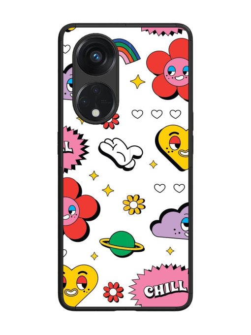 Whimsical Wonderland Glossy Soft Edge Case for Oppo Reno 8T (5G) Chachhi