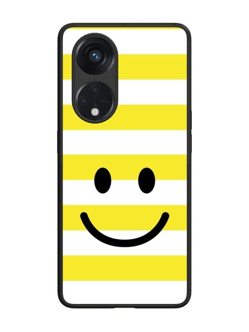 Smiling Stripes Glossy Soft Edge Case for Oppo Reno 8T (5G) Chachhi