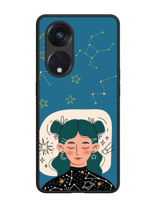 Cosmic Daydreamer Glossy Soft Edge Case for Oppo Reno 8T (5G) Chachhi