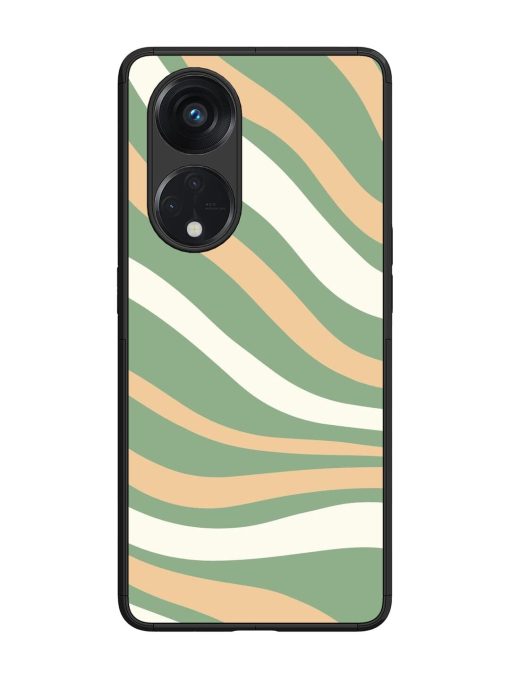 Wavy Pastel Paradise Glossy Soft Edge Case for Oppo Reno 8T (5G) Chachhi