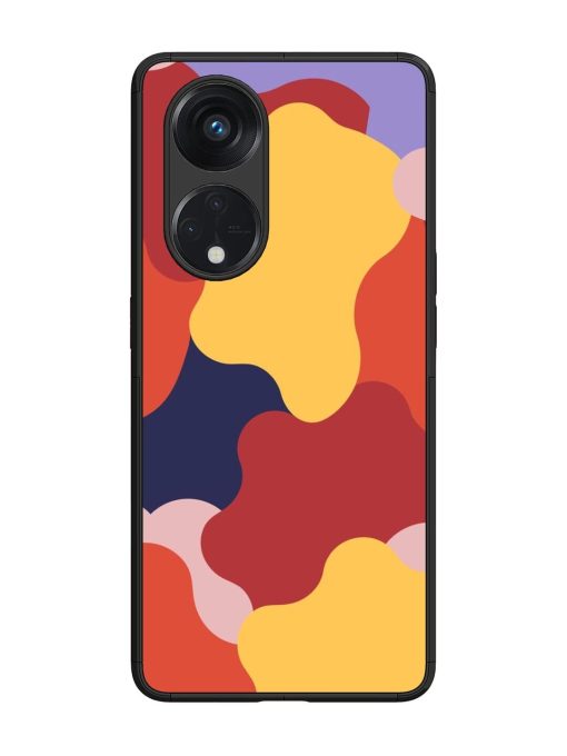 Gooey Color Chaos Glossy Soft Edge Case for Oppo Reno 8T (5G) Chachhi