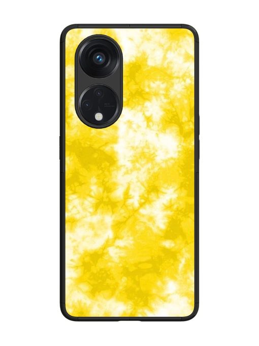 Golden Tie-Dye Twirl Glossy Soft Edge Case for Oppo Reno 8T (5G) Chachhi