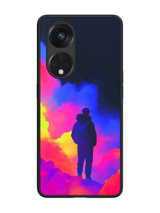 Cosmic Wanderer Glossy Soft Edge Case for Oppo Reno 8T (5G) Chachhi