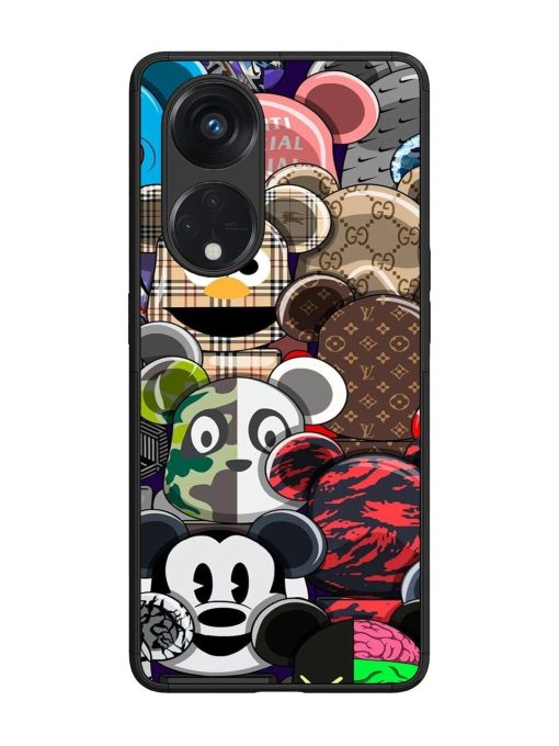 Streetwear Bearbrick Extravaganza Glossy Soft Edge Case for Oppo Reno 8T (5G) Chachhi