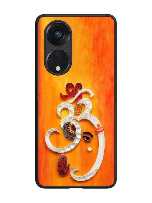 Ganesha In Quilling Art Glossy Soft Edge Case for Oppo Reno 8T (5G) Chachhi