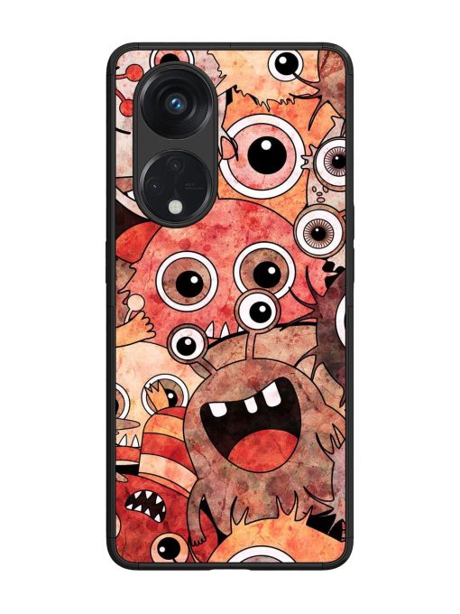 Monster Mash Glossy Soft Edge Case for Oppo Reno 8T (5G) Chachhi