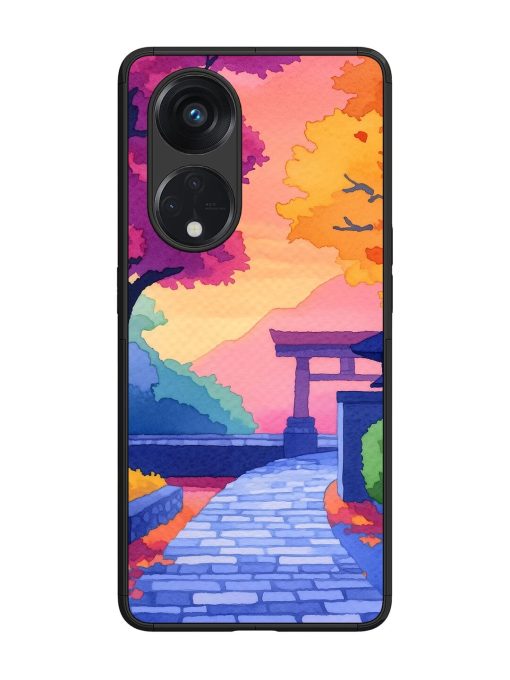 Autumnal Serenity Glossy Soft Edge Case for Oppo Reno 8T (5G) Chachhi