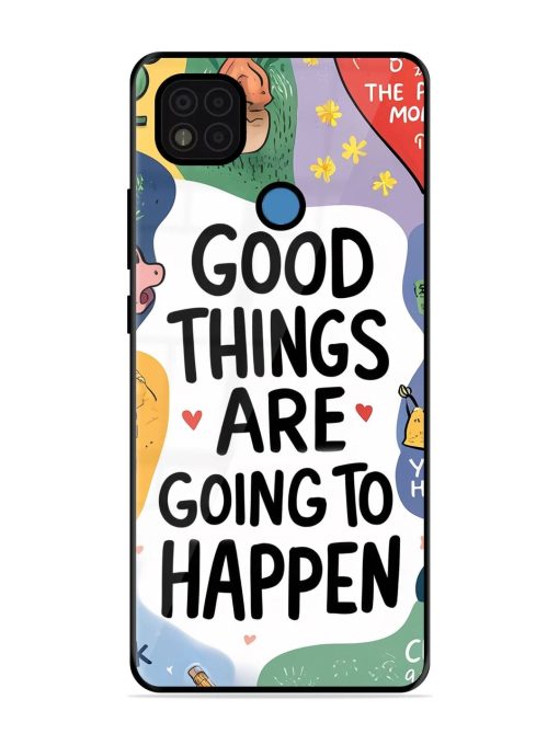 Uplifting Scribbles Glossy Soft Edge Case for Poco C31 Chachhi