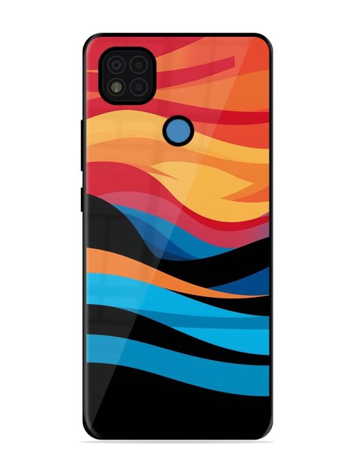 Blazing Currents Glossy Soft Edge Case for Poco C31 Chachhi