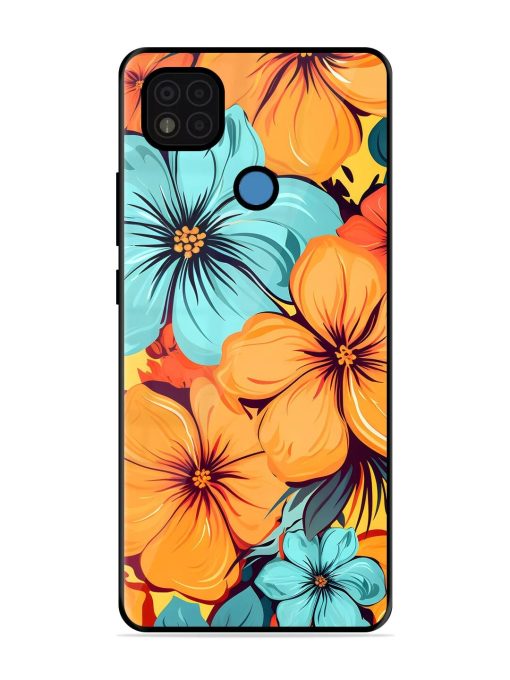 Tropical Bloom Glossy Soft Edge Case for Poco C31 Chachhi