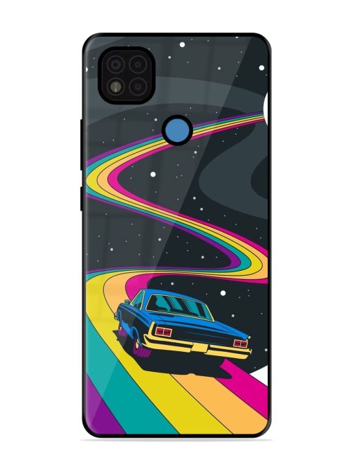 Rainbow Road Glossy Soft Edge Case for Poco C31 Chachhi