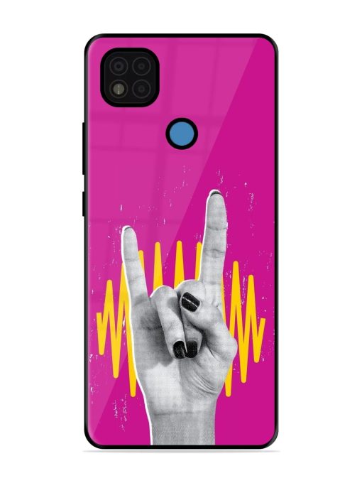 Rock Hand Glossy Soft Edge Case for Poco C31