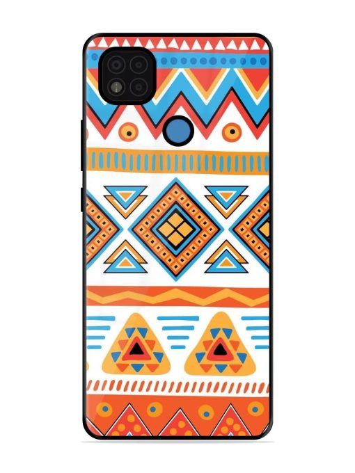 Vibrant Tribal Pattern Glossy Soft Edge Case for Poco C31 Chachhi