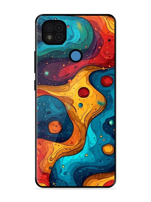 Cosmic Swirl Glossy Soft Edge Case for Poco C31 Chachhi