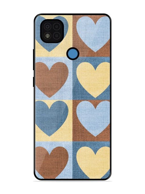 Hearts On Canvas Glossy Soft Edge Case for Poco C31 Chachhi