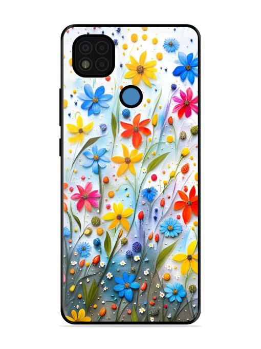 Vibrant Floral Glossy Soft Edge Case for Poco C31 Chachhi