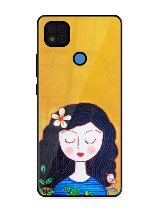 Girl Illustration Glossy Soft Edge Case for Poco C31 Chachhi