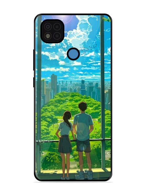 Cyberpunk Dreamscape Glossy Soft Edge Case for Poco C31 Chachhi