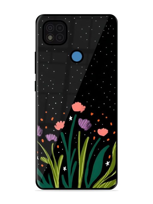 Midnight Bloom Glossy Soft Edge Case for Poco C31 Chachhi