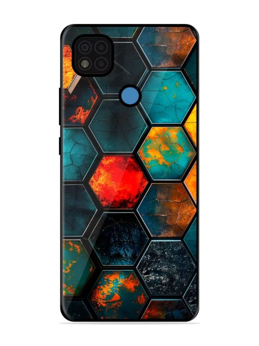 Hexagon Hive Glossy Soft Edge Case for Poco C31 Chachhi