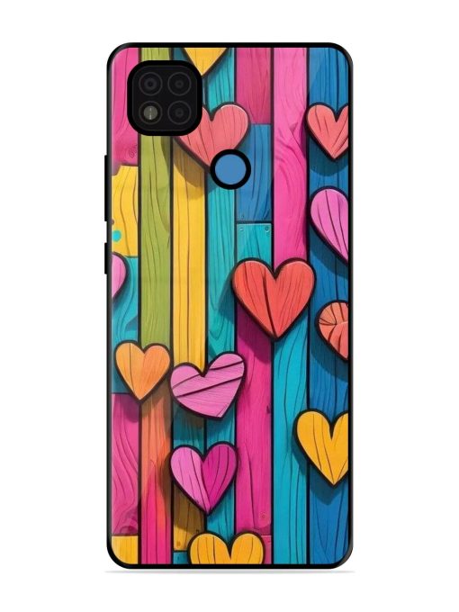 Rainbow Of Hearts Glossy Soft Edge Case for Poco C31 Chachhi