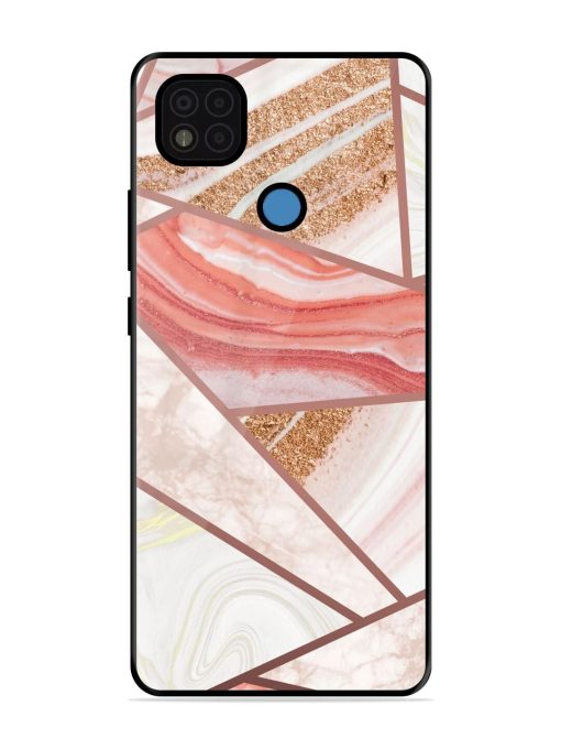 Rosy Mosaic Glossy Soft Edge Case for Poco C31 Chachhi