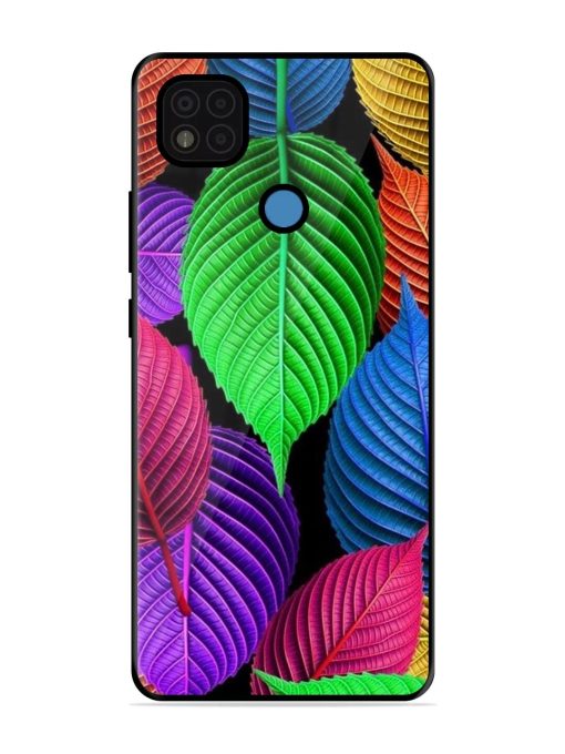 Rainbow Leaf Symphony Glossy Soft Edge Case for Poco C31 Chachhi