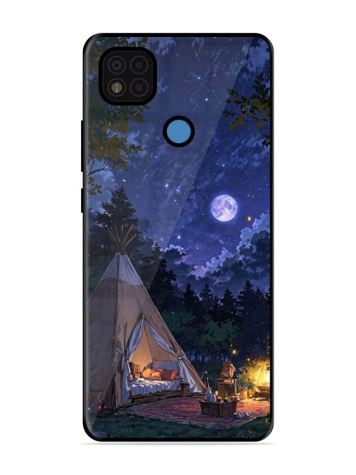 Moonlight Camping Glossy Soft Edge Case for Poco C31 Chachhi