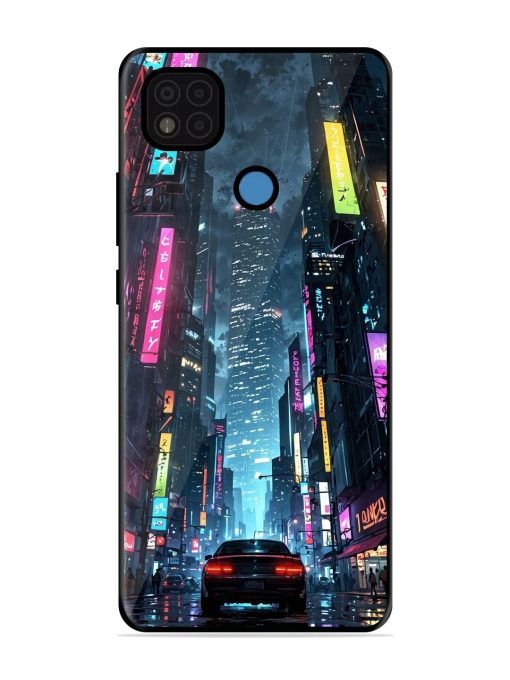 Neon Nightscape Glossy Soft Edge Case for Poco C31 Chachhi