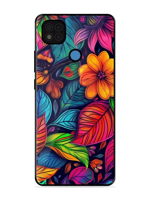 Rainbow Of Blooms Glossy Soft Edge Case for Poco C31 Chachhi