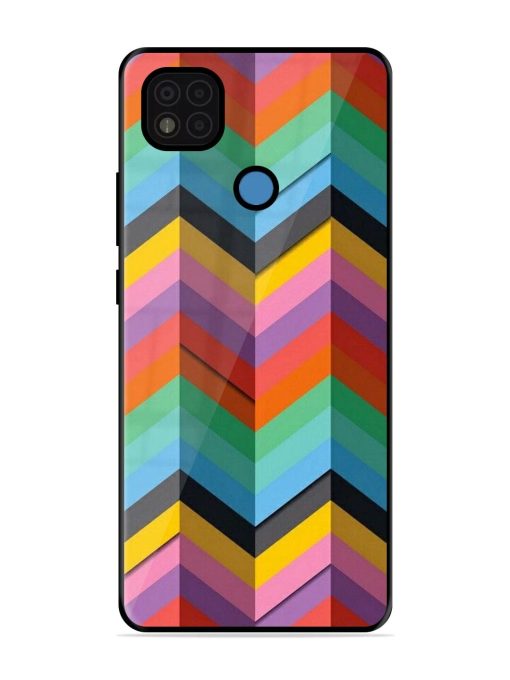 Colorful Zigzag Glossy Soft Edge Case for Poco C31 Chachhi