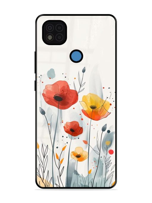 Poppy Fields Glossy Soft Edge Case for Poco C31 Chachhi