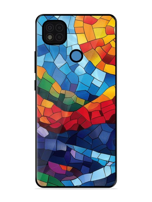 Mosaic Sunset Glossy Soft Edge Case for Poco C31 Chachhi