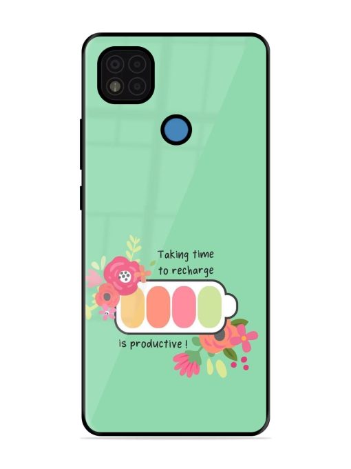 Recharge And Bloom Glossy Soft Edge Case for Poco C31 Chachhi