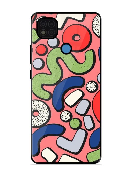 Groovy Geometric Shapes Glossy Soft Edge Case for Poco C31 Chachhi