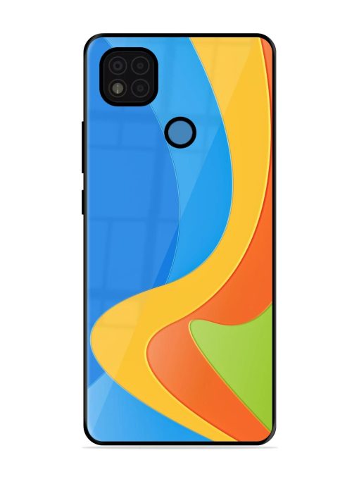 Curvy Color Cascade Glossy Soft Edge Case for Poco C31 Chachhi