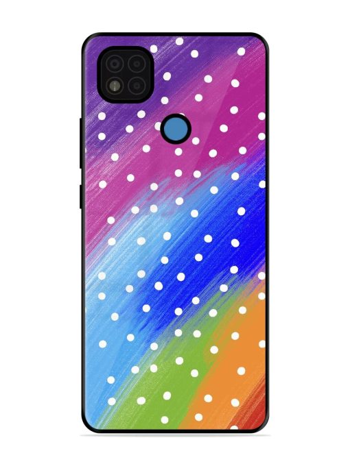 Rainbow Polka Dot Dream Glossy Soft Edge Case for Poco C31 Chachhi