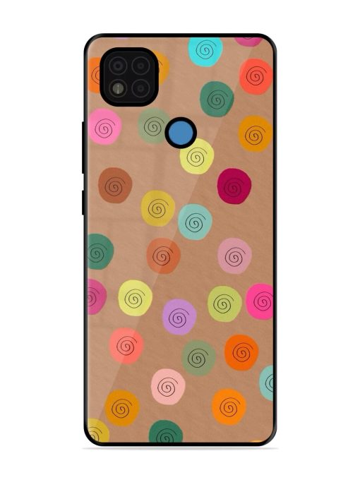 Swirly Dots On Kraft Glossy Soft Edge Case for Poco C31 Chachhi