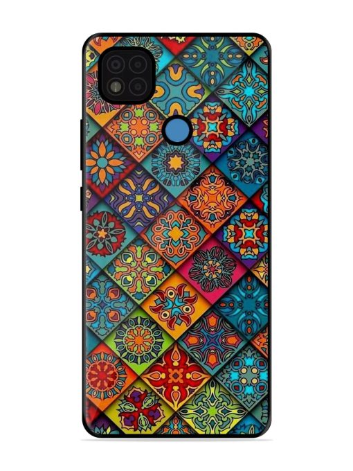 Patchwork Mandala Mosaic Glossy Soft Edge Case for Poco C31 Chachhi