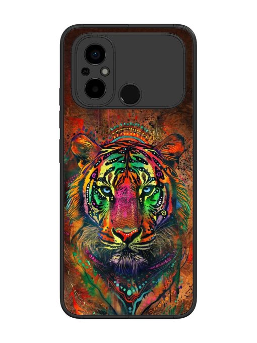 Cosmic Tiger Glossy Soft Edge Case for Poco C55 Chachhi