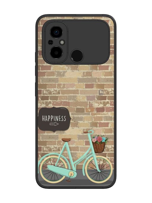 Pedaling Towards Happiness Glossy Soft Edge Case for Poco C55 Chachhi