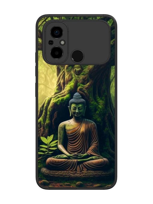 Green Buddha Art Glossy Soft Edge Case for Poco C55 Chachhi