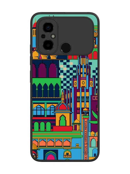 Indian Tapestry Glossy Soft Edge Case for Poco C55 Chachhi