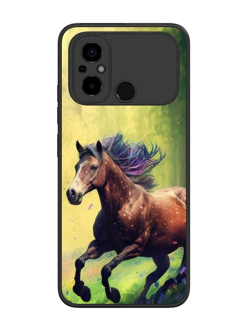 Enchanted Gallop Glossy Soft Edge Case for Poco C55 Chachhi