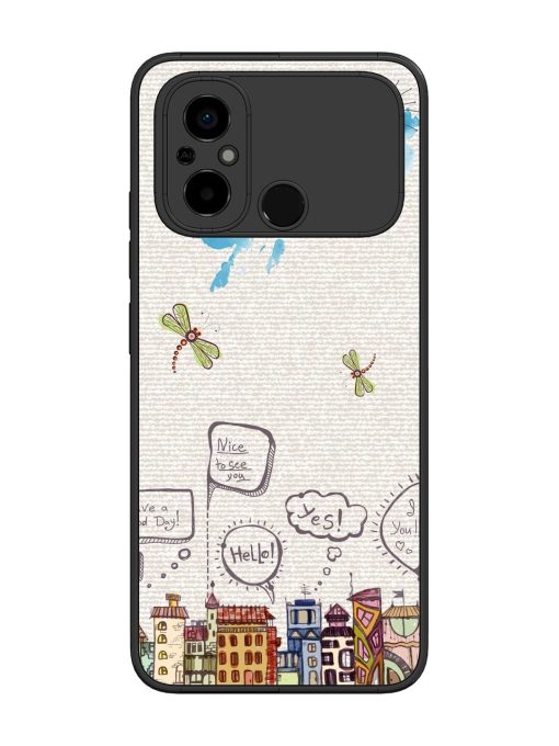 Doodle City Glossy Soft Edge Case for Poco C55 Chachhi